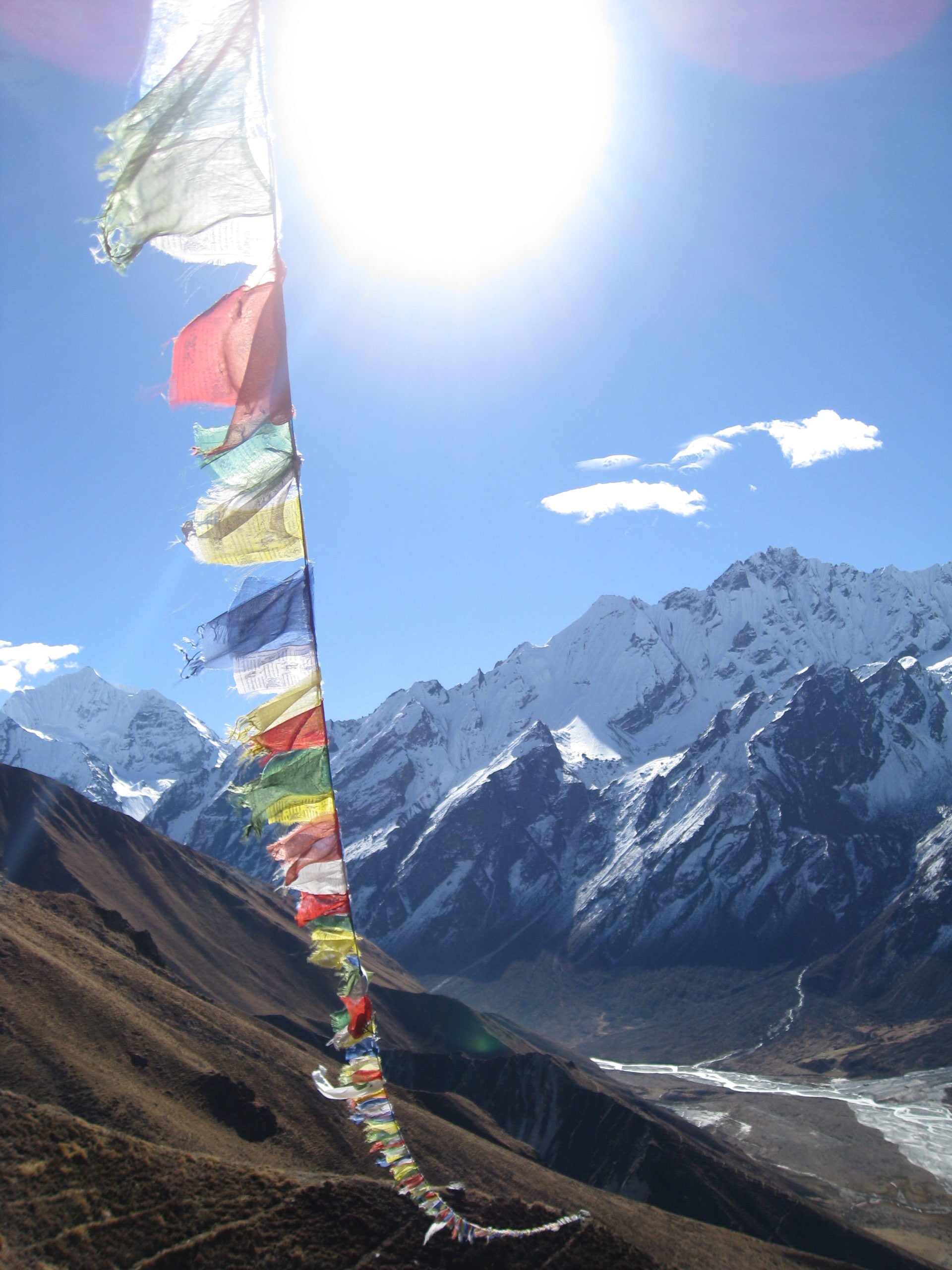 montagne Népal Soleil